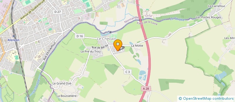 localisation de l'entreprise MADAME HIDJIRATI ABOU  SAINT-PATERNE - LE CHEVAIN