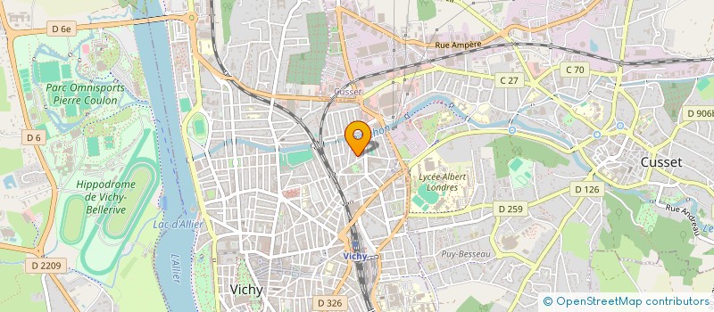 localisation de l'entreprise MADAME HIKA RAMADANI à VICHY