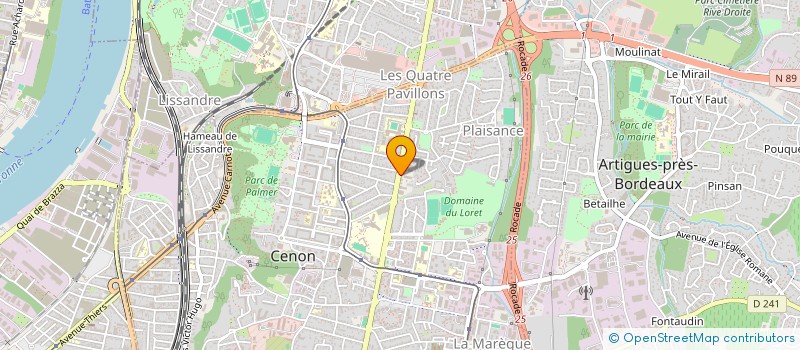 localisation de l'entreprise MADAME HILANA HAMOUSIN à CENON