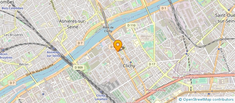 localisation de l'entreprise MADAME HILARY BARON à CLICHY