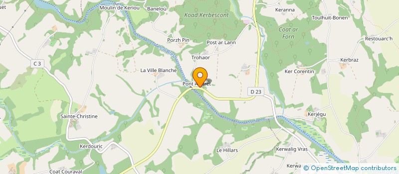 localisation de l'entreprise MADAME HILARY FAULDER  ROSTRENEN