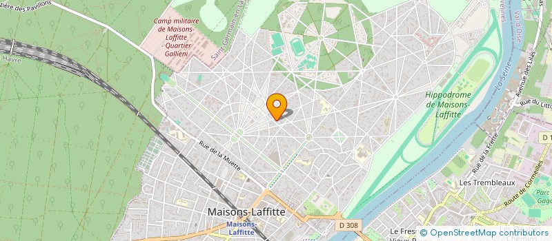 localisation de l'entreprise MADAME HILARY HODGE  MAISONS-LAFFITTE