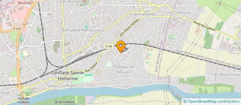 localisation de l'entreprise MADAME HILARY SEMEDO CARDOSO  CONFLANS-SAINTE-HONORINE