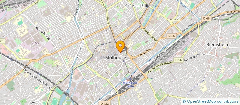 localisation de l'entreprise MADAME HILDA BERGER à MULHOUSE
