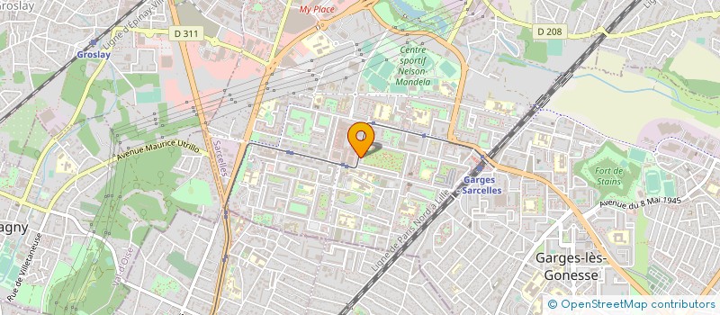 localisation de l'entreprise MADAME HILDA GALAOR  SARCELLES