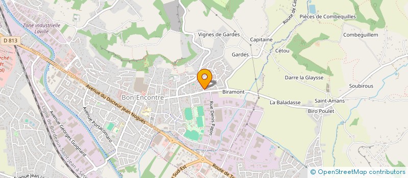 localisation de l'entreprise MADAME HILDA HASSANI  BON-ENCONTRE