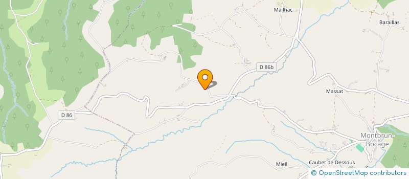 localisation de l'entreprise MADAME HILDA SOYER à MONTBRUN-BOCAGE