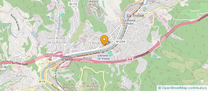 localisation de l'entreprise MADAME HILEANE GOMES MONTEIRO à NICE