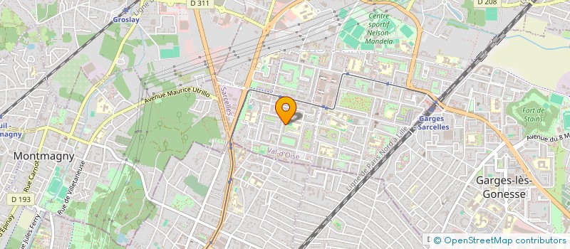 localisation de l'entreprise MADAME HILEME BELLAHCENE  SARCELLES