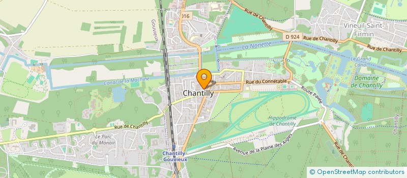 localisation de l'entreprise MADAME HILLEVI LJUNGQVIST  CHANTILLY