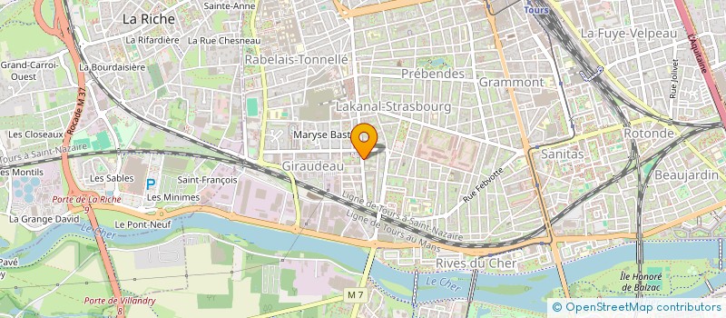 localisation de l'entreprise MADAME HILONNA RAMEY  TOURS