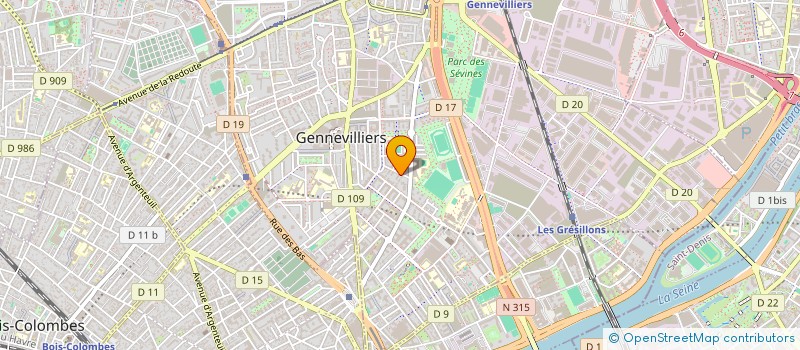 localisation de l'entreprise MADAME HIND ABOU NOSSIR  GENNEVILLIERS