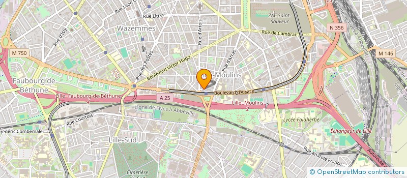 localisation de l'entreprise MADAME HIND AOUIDA à LILLE
