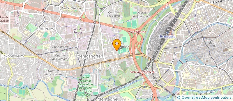 localisation de l'entreprise MADAME HIND BOURAZMA  STRASBOURG