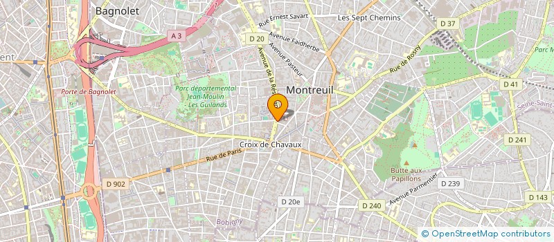 localisation de l'entreprise MADAME HIND CHBANI IDRISSI à MONTREUIL