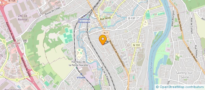 localisation de l'entreprise MADAME HIND CHOUJAA à CORBEIL-ESSONNES