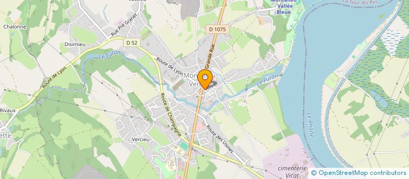 localisation de l'entreprise MADAME HIND EL KHLEIF  MONTALIEU-VERCIEU