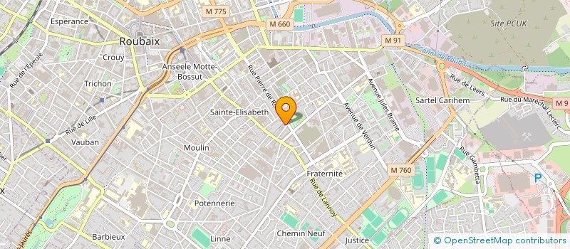 localisation de l'entreprise MADAME HIND GHEDHABENA  ROUBAIX