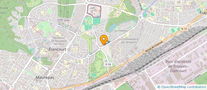 localisation de l'entreprise MADAME HIND HADDAOUI OUALLI  ELANCOURT