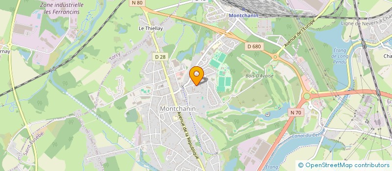 localisation de l'entreprise MADAME HIND HAMOUCHE  MONTCHANIN