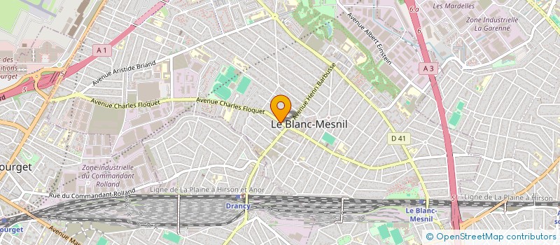 localisation de l'entreprise MADAME HIND MANSOUR  LE BLANC-MESNIL