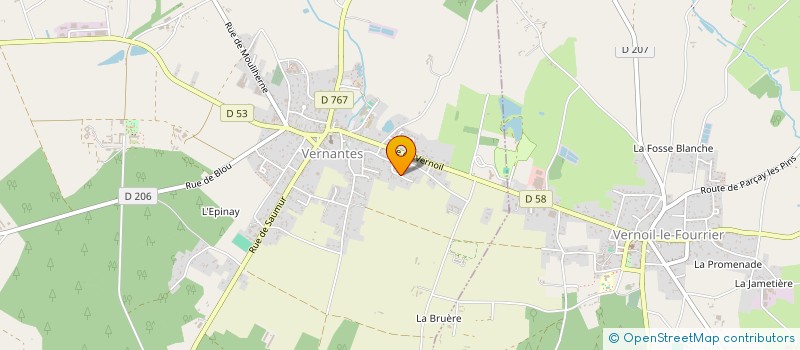 localisation de l'entreprise MADAME HIND WAHIDA  VERNANTES