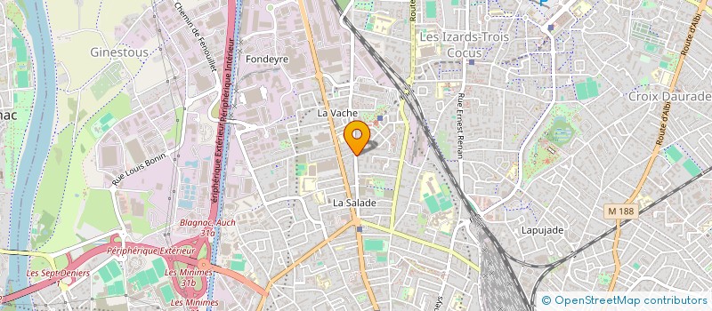 localisation de l'entreprise MADAME HIND YEKDAH à TOULOUSE