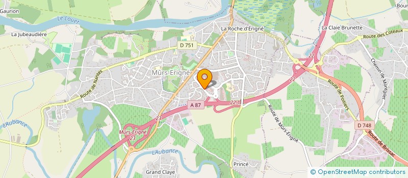 localisation de l'entreprise MADAME HINDA BIBI  MURS-ERIGNE