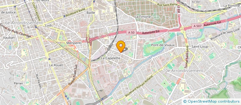 localisation de l'entreprise MADAME HINDA HABHAB  MARSEILLE