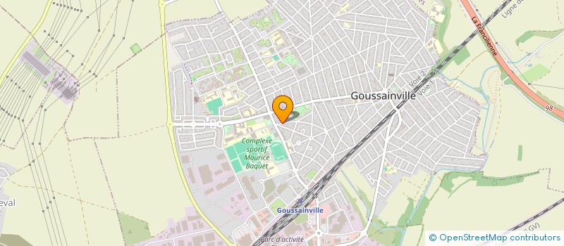 localisation de l'entreprise MADAME HINDE GHALFI  GOUSSAINVILLE