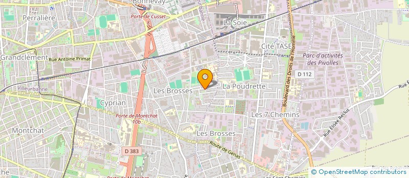 localisation de l'entreprise MADAME HINDE LEKMANE  VILLEURBANNE