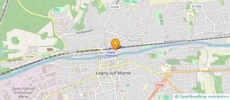 localisation de l'entreprise MADAME HINDE ZYANI  THORIGNY-SUR-MARNE