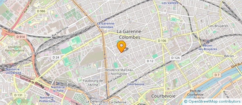 localisation de l'entreprise MADAME HIROMI FUKUDA à LA GARENNE-COLOMBES