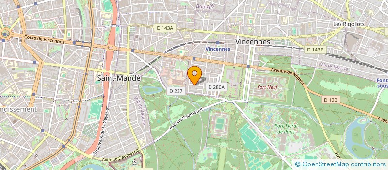 localisation de l'entreprise MADAME HISAKO YAMANAKA à VINCENNES