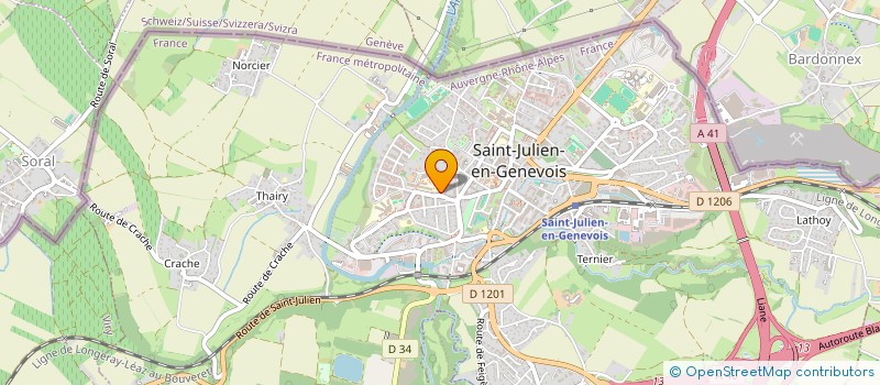 localisation de l'entreprise MADAME HISNIJE BAJRAMI  SAINT-JULIEN-EN-GENEVOIS