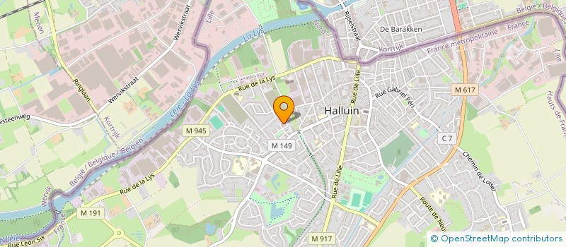 localisation de l'entreprise MADAME HIZIA LACHI  HALLUIN