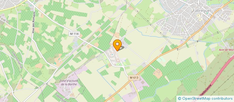 localisation de l'entreprise MADAME HLIMA LAZREG  FABREGUES