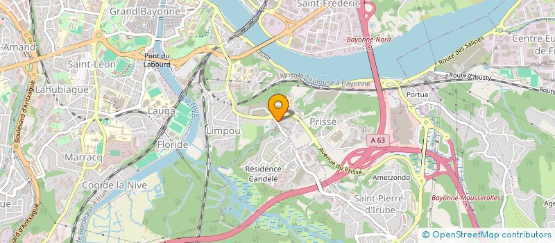 localisation de l'entreprise MADAME HOANI AURIACOMBE  BAYONNE