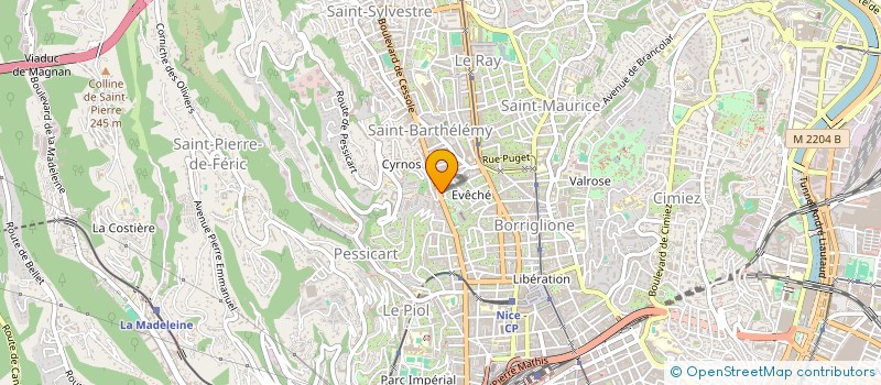 localisation de l'entreprise MADAME HOBIMALALA RASOLOFO à NICE