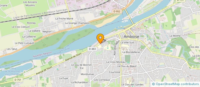 localisation de l'entreprise MADAME HOCINE BENTOUIS  AMBOISE