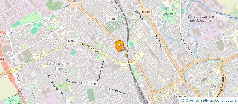 localisation de l'entreprise MADAME HODA MKRAZ  TROYES