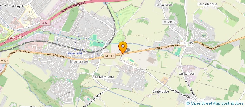 localisation de l'entreprise MADAME HODA NEKRA  MONTRABE