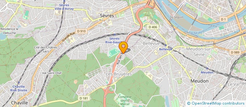 localisation de l'entreprise MADAME HODAYIA E M E B S E GELAS à SEVRES