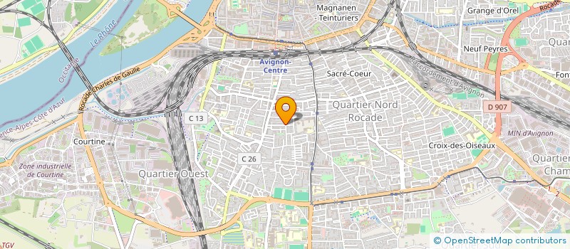 localisation de l'entreprise MADAME HOHINANE DJOKOURI  AVIGNON