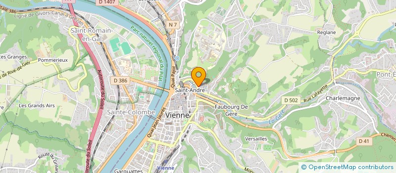 localisation de l'entreprise MADAME HOMAYRA AHMADI à VIENNE