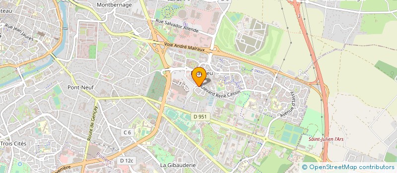 localisation de l'entreprise MADAME HONG-LIEN VO  POITIERS