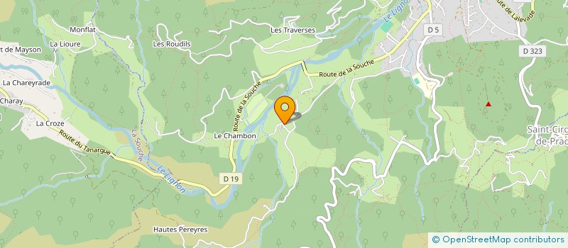 localisation de l'entreprise MADAME HONGLI PAN à JAUJAC