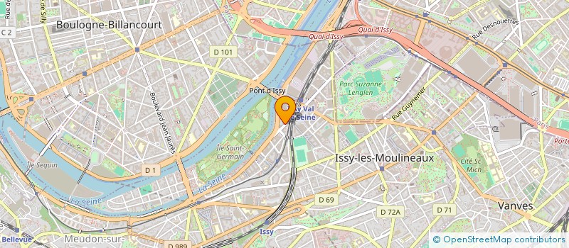 localisation de l'entreprise MADAME HONGYU DENG à ISSY-LES-MOULINEAUX