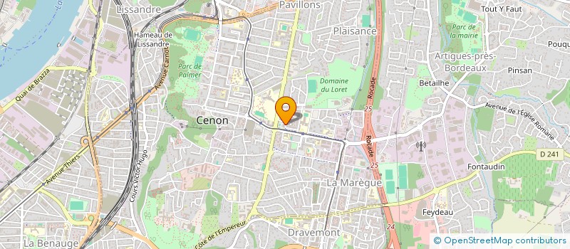 localisation de l'entreprise MADAME HONORINE ANDRE  CENON