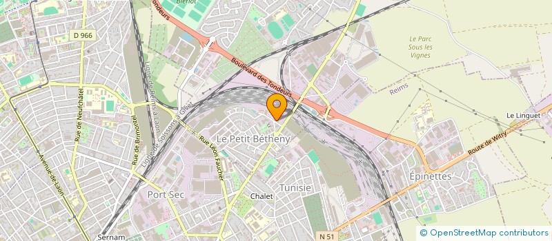 localisation de l'entreprise MADAME HONORINE BERGER  REIMS